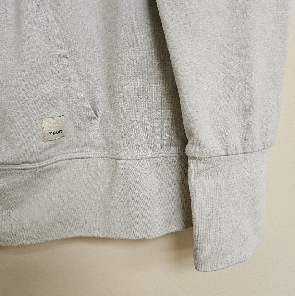 Vuori Halo Performance Pullover Hoodie Light Gray L - Picture 8 of 13